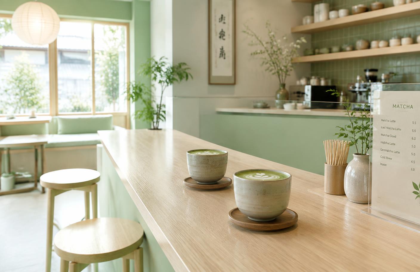 Exemple de site Matcha Lab pour café matcha