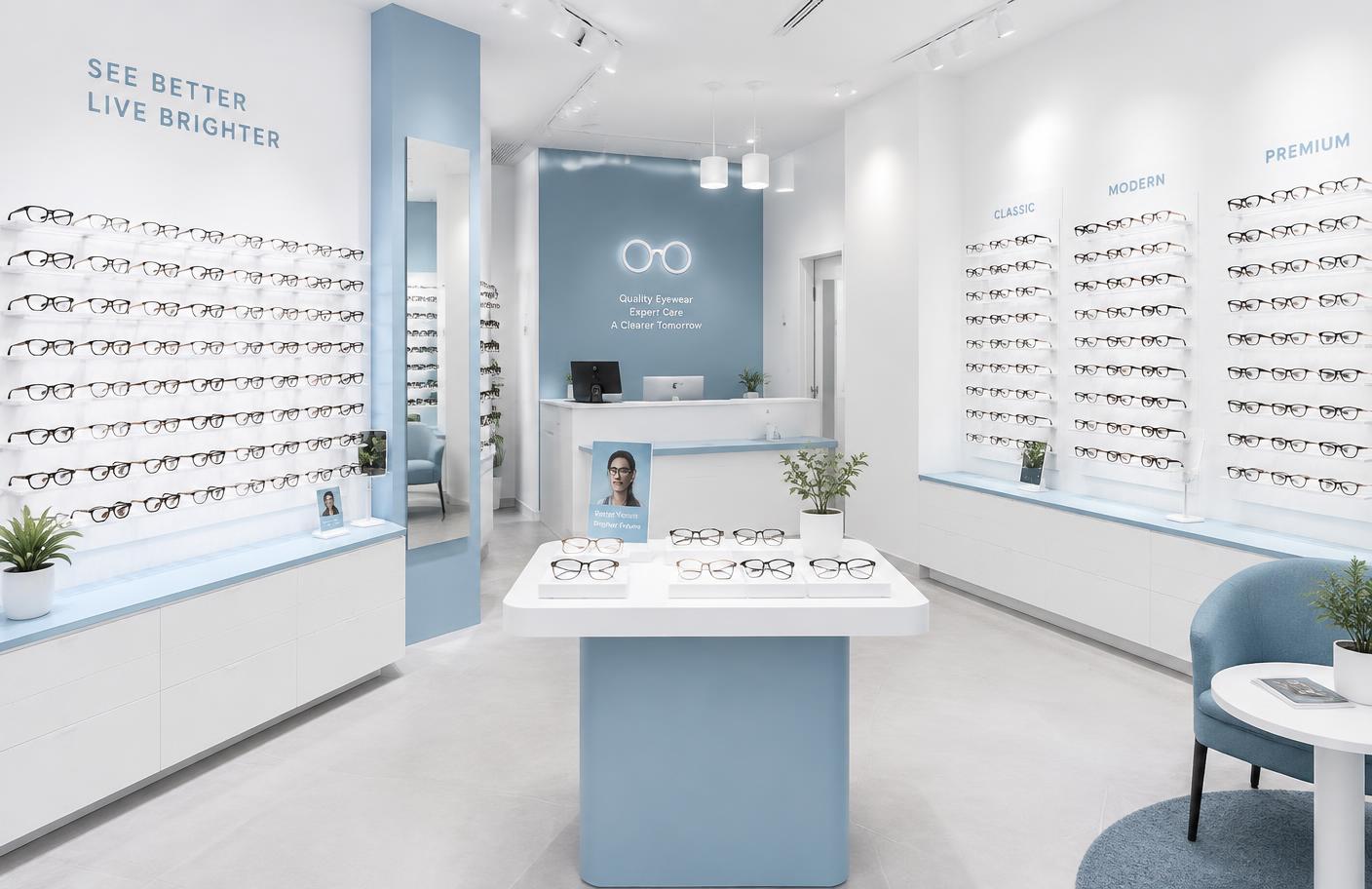 Exemple de site Vision Claire pour opticien